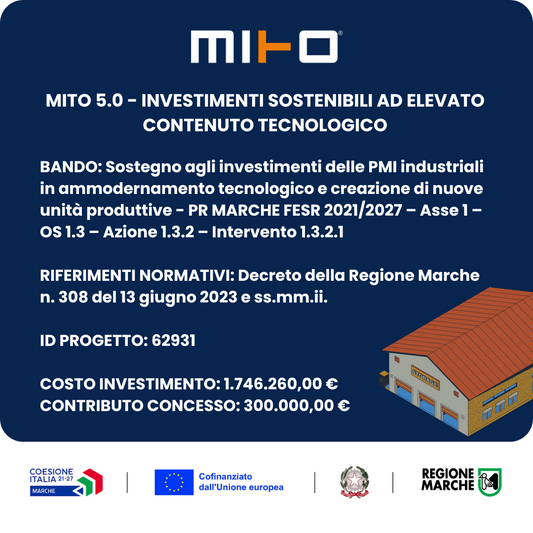 MITO 5.0 - Investimenti SostenibiliI ad Elevato Contenuto Tecnologico